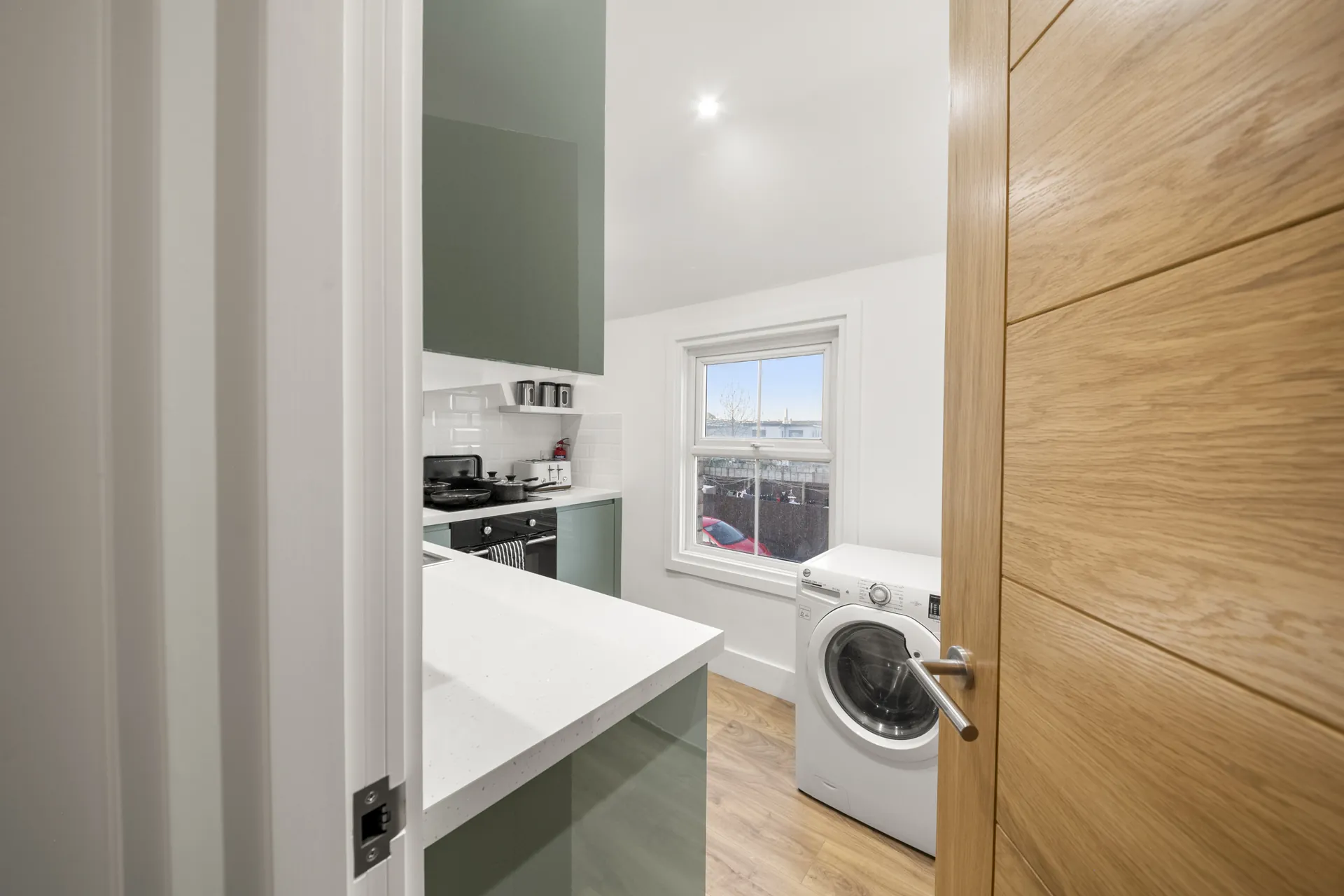 Washing machine and storage built in